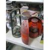 Image 1 : RHEWUM LANTERN W/LANTERN RAILWAY COVER & DEITZ BARN LANTERN - NO GLASS