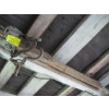 Image 5 : PAIR OF VINTAGE WOODEN SKIS & SKI BOOTS