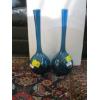 Image 1 : 2 ARTHUR PERCY BLUE GLASS MCM VASES