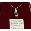 Image 1 : LADIES 14KT NECKLACE W/DIAMONDS, 18"