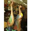 Image 1 : PAIR OF CARVED WOODEN BIRD FIGURINES