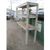 Image 1 : METAL & WOOD SHELF UNIT