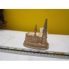 Image 2 : ADULT PORCELAIN DOLL MASK FOR HALLOWEEN, WOODEN DISH & CATHEDRAL GERMAN CHURCH FIGURINE