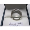 Image 4 : LADIES 14KT WHITE GOLD RING W/MANY SM. DIAMONDS, 5.6G, SZ 7 1/2