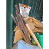 Image 4 : LG. PLASTIC  BUCKET W/MISC. GARDENING ITEMS, REBAR, WATERING CANS, ETC.