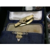 Image 6 : GREEN JEWELLERY BOX W/ASST. JEWELLERY