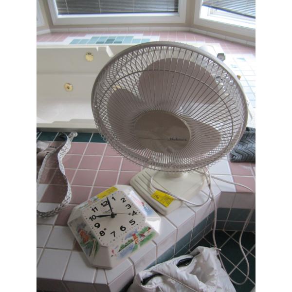 TABLE FAN & CLOCK
