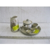 Image 1 : SM. POTTERY TEA SET & A SM. VASE