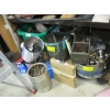 Image 1 : LG. LOT OF MISC. NUTS, BOLTS, HANDLES, CHAIN, ETC.