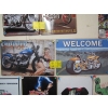 Image 1 : WELCOME & THE CHOPPER GARAGE METAL SIGNS