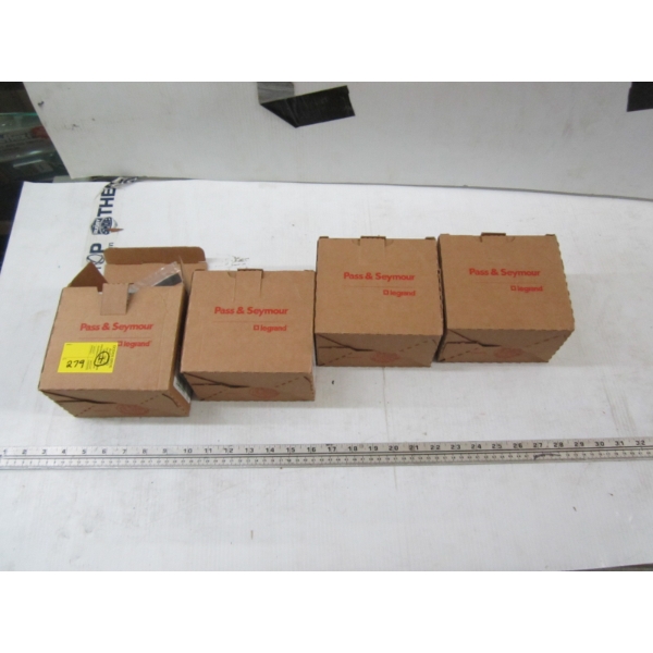 4 BOXES OF DUAL LIGHT SWITCH COVERS