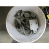 Image 2 : 2 PAILS OF MISC. GARAGE DOOR HARDWARE, LONG STOVE BOLTS, ETC.
