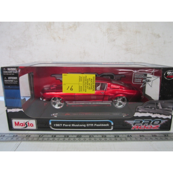 1967 FORD MUSTANG GTA FASTBACK DIECAST CAR