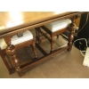 Image 3 : LG. OAK ANTIQUE DRAWLEAF TABLE W/6 UPHOLSTERED CHAIRS
