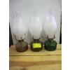 Image 1 : 3 OIL LAMPS W/SHADES