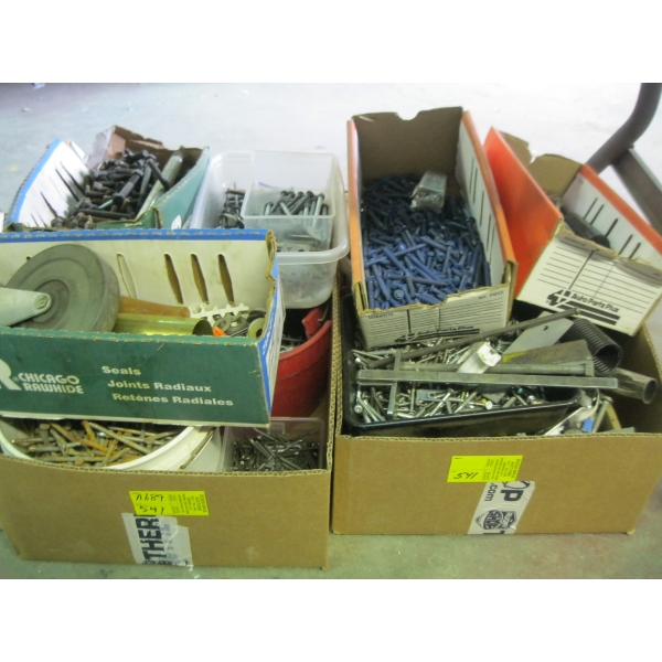 ASST. SCREWS, NAILS, BOLTS, ETC.