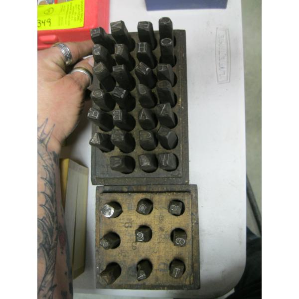 LG. SET OF LETTER PUNCHES & NUMBER PUNCHES