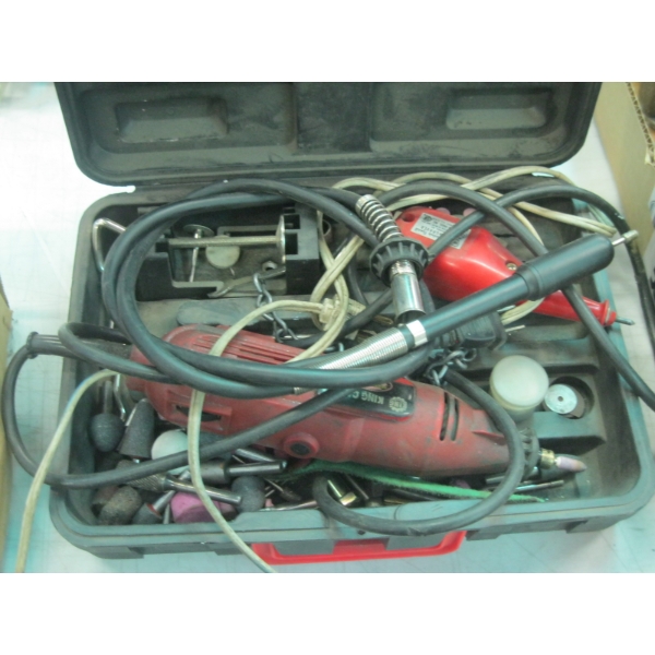 GRINDER & ENGRAVER W/MISC. ACCESSORIES