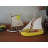 Image 1 : 2 WOODEN SAILBOATS