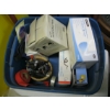 Image 4 : 2 BOXES MISC. MASKS, COFFEE PRESS, CUPS, ETC.