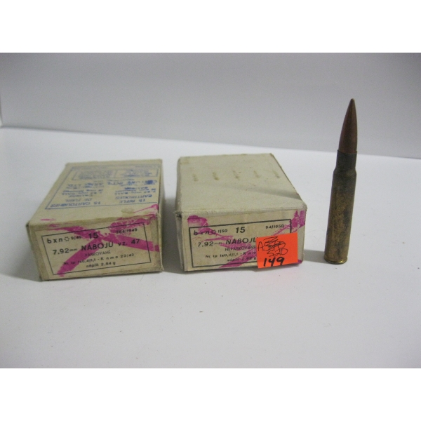 NABOJU 7.92MM BALL (8MM MAUSER)|2X15 RIFLE CARTRIDGES