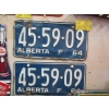 Image 1 : PAIR OF 1964 ALBERTA LICENCE PLATES