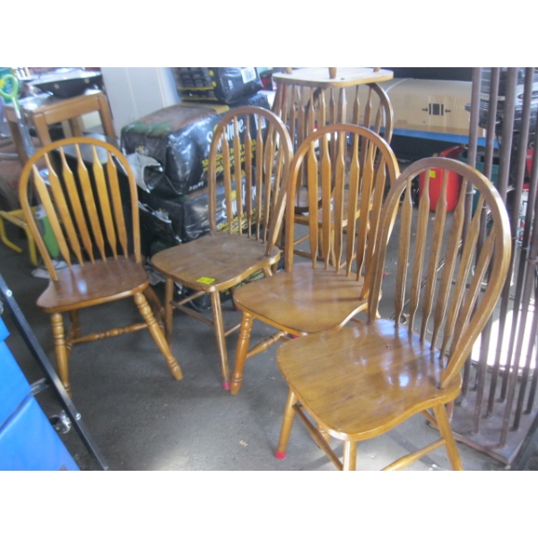 6 OAK CHAIRS