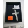 Image 2 : LG. .925 SILVER CROSS & CLEAR STONE PENDANT, 9G