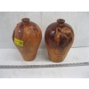 Image 1 : 2 TURNED WOODEN VASES