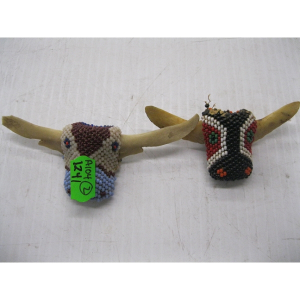 2 BEADED VERTEBRAE SCARF SLIDES
