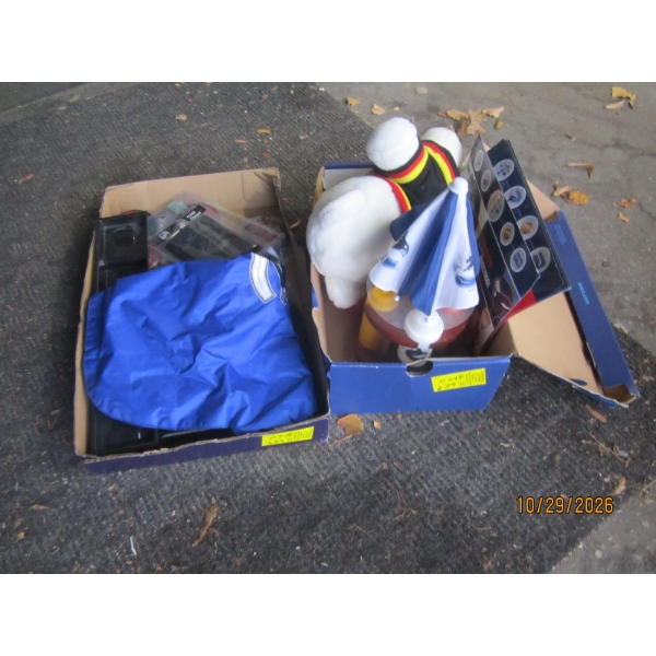 2 BOXES MISC. HOCKEY COLLECTABLES, ETC.