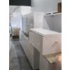 LG. SET OF WHITE KITCHEN CABINETS