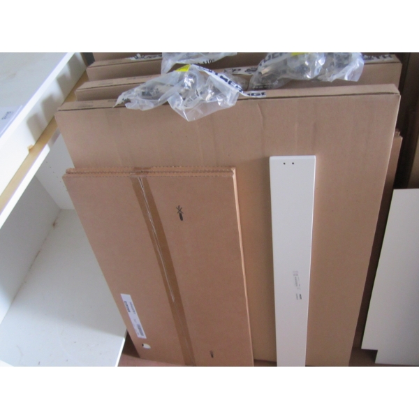 IKEA SEKTION CABINET, 36X14 3/4X30" - COMPLETE W/HINGES & DOORS - NO SHELVES