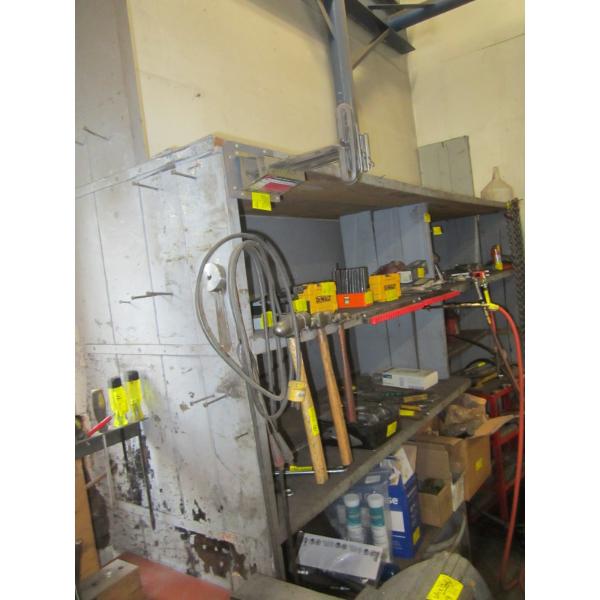 WOODEN SHELF UNIT - MUST BE DISMANTLED BY BUYER