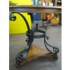 Image 3 : ROUND METAL & WOOD DECORATIVE OCCASIONAL TABLE