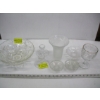 Image 1 : MISC. GLASS BOWL, CANDLEHOLDERS, ETC.