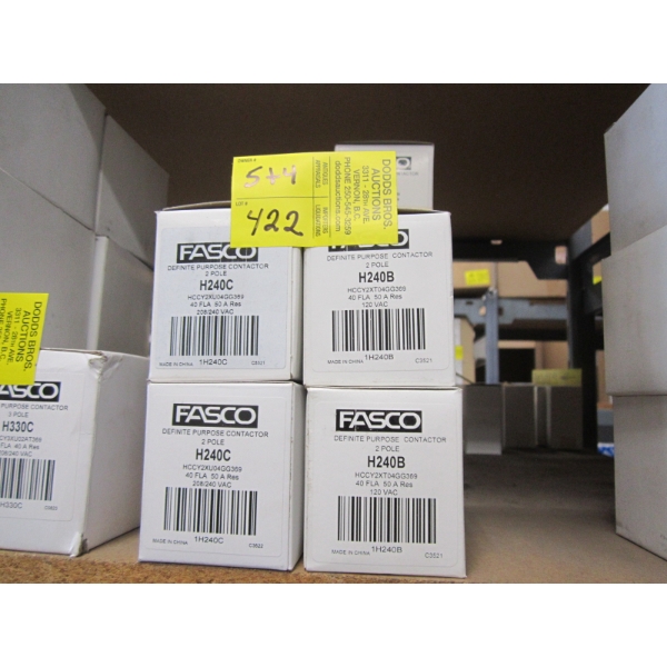 5 PLUS 4 FASCO H240C COILS - 2 POLE - CONTACTORS