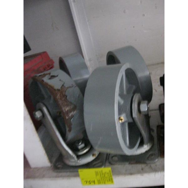 4 HEAVY DUTY STEEL CASTORS