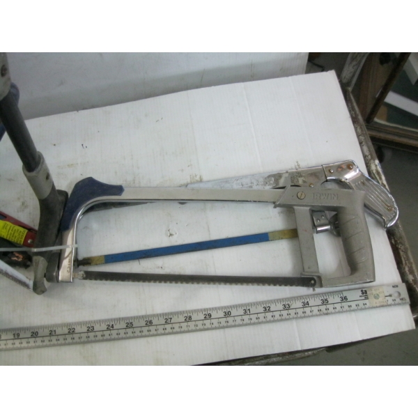 SET OF JUMPER CABLES & 3 HACKSAWS