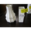 Image 1 : 2 WEST GERMAN WHITE BISQUE ART VASES