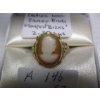 Image 3 : LADIES 10KT CAMEO RING, STAMPED BIRKS, 2.3G, SZ 5 1/2