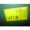 Image 3 : GREEN WOODEN BOX ON CASTORS W/MISC. INSIDE: GAUGES, FITTINGS, SPOTLIGHT, ETC.