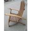 Image 4 : OAK BARRELL ADIRONDAK LOOK CHAIR
