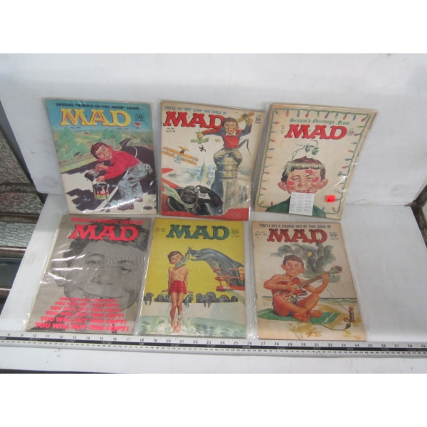 6 1965 EDITIONS OF MAD MAGAZINE