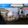 Image 3 : 3 BINS, BOX & ASST. BAGS OF MISC. BEDDING, BLANKETS, STUFFED ANIMALS, ETC.