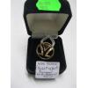 Image 1 : .925 SILVER GOLD PLATED PENDANT W/BROWN STONE