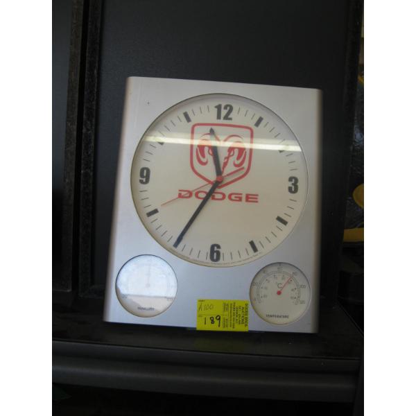DODGE CLOCK W/TEMPERATURE & HUMIDITY