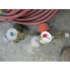 Image 2 : OXY ACETYLENE GAUGES W/TORCH & 2 ROLLS OF HOSE