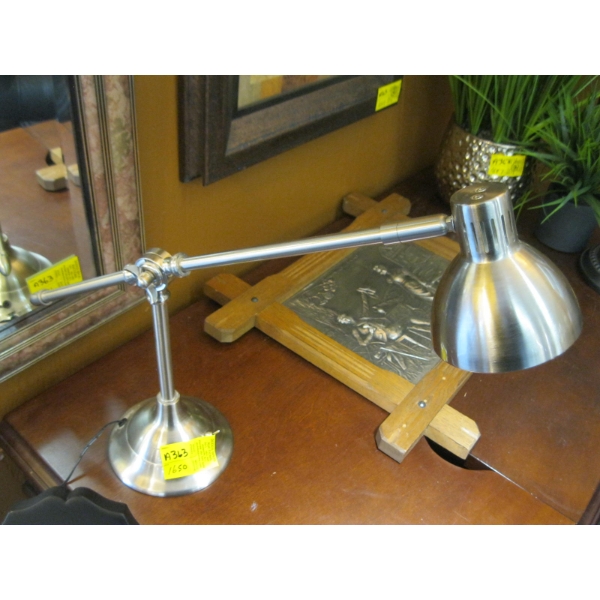 BRUSHED METAL DESK LAMP