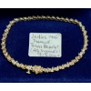 Image 1 : LADIES 14KT DIAMOND TENNIS BRACELET W/46 DIAMONDS, 7.5G, NOT DIAMOND DISPLAY